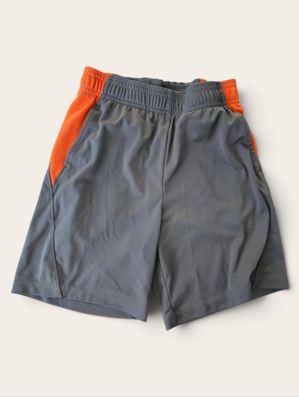 all in motion Gray Shorts with Orange Side Panels